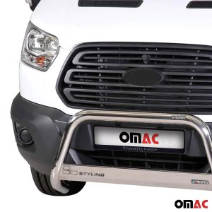 Ford Transit Bull Bar - Omac - Steel 1Pc - Silver - '15-'20 Ford Transit Bull Bar - Omac - Steel 1Pc - Silver - '15-'20